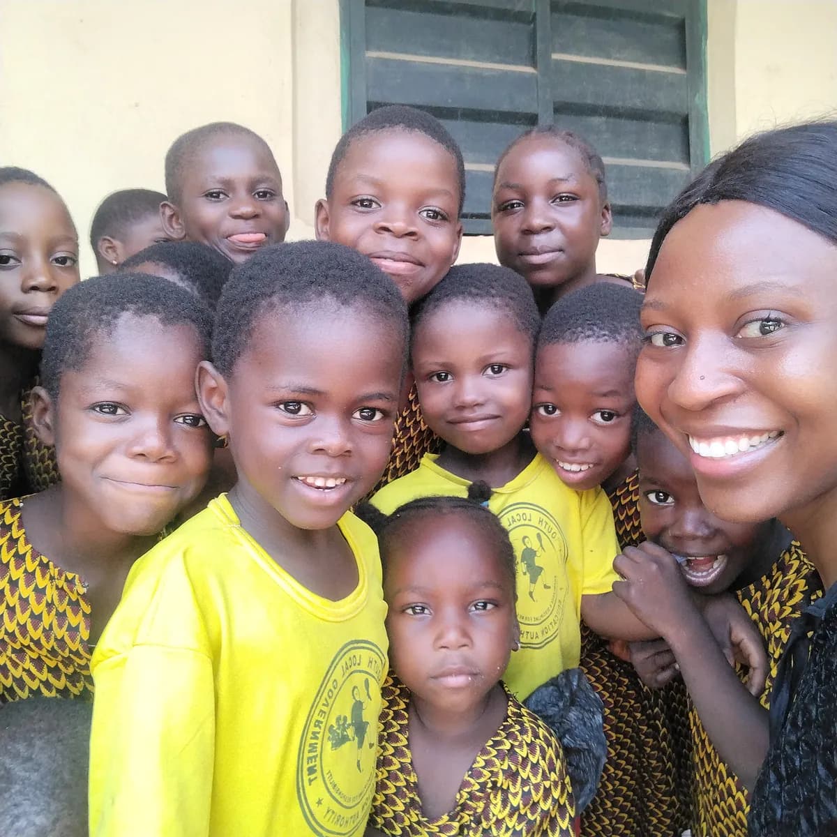 A teacher leading a lesson in a classroom.