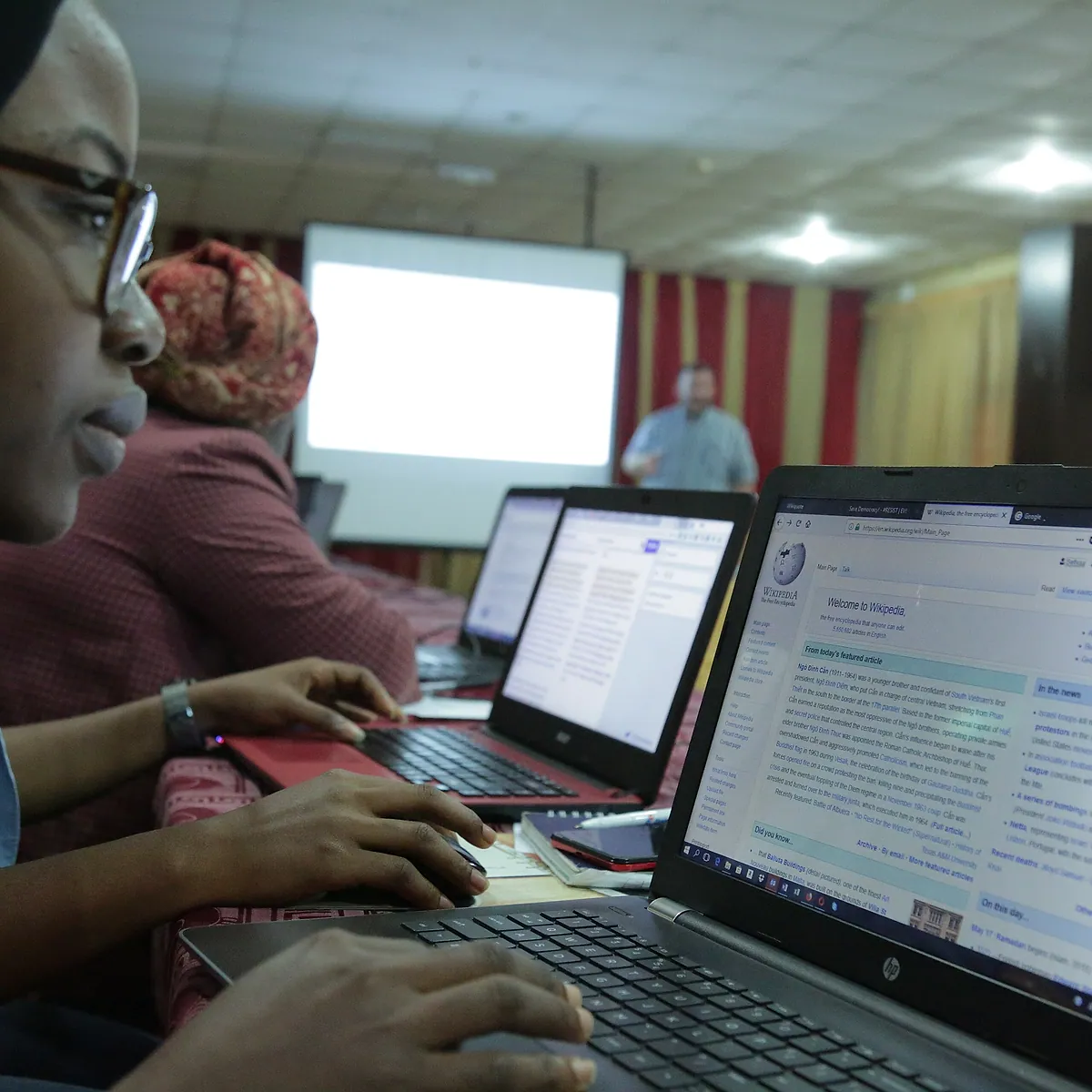 Participants at a training session in Nigeria.